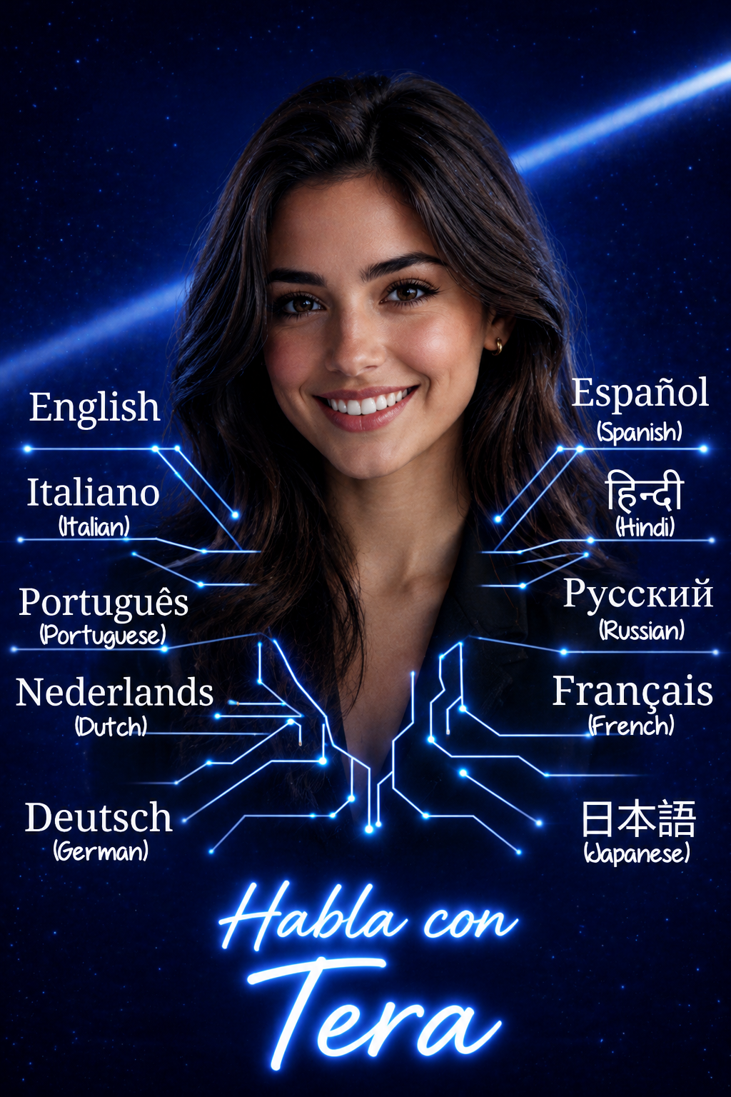 Assistente Tera multilíngue